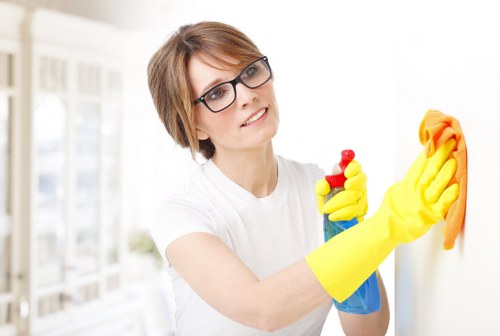 Deep cleaning a corner sofa in a Balham property