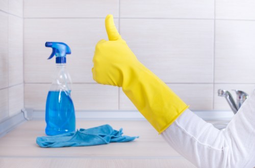 Cleaning a shared office kitchen in Balham